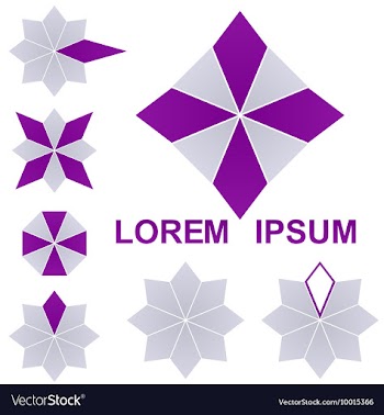 Octagon Logo Set vector image