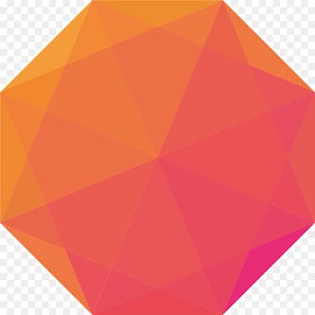 Octagon, Shape, Gradient, Orange, Red PNG