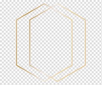 Octagonal gold digital frame, Square Geometry Geometric shape, Shapes transparent background PNG clipart