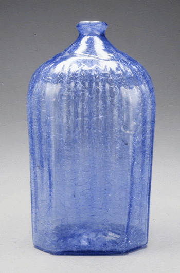 octagonal ribbed bottle, pale blue | Free Photo - rawpixel