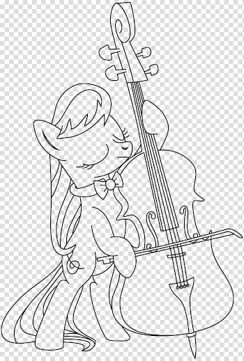 Octavia line art transparent background PNG clipart