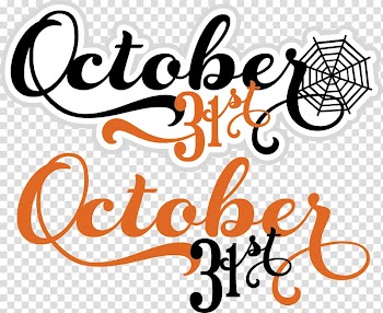 October 31 Halloween , October transparent background PNG clipart