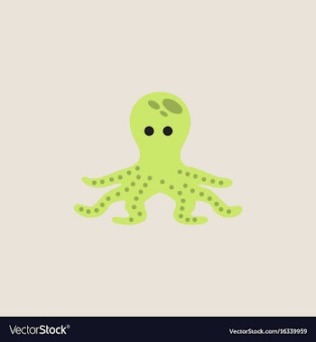 Octopus cartoon vector image