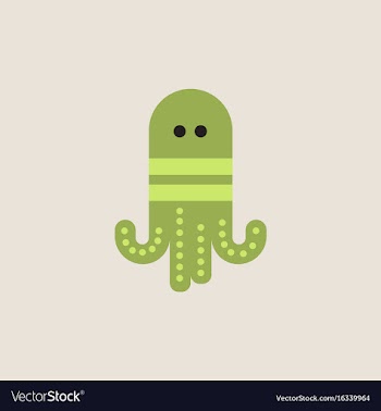 Octopus cartoon vector image