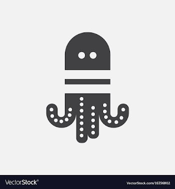 Octopus cartoon vector image