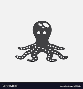 Octopus cartoon vector image