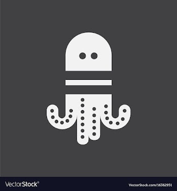 Octopus cartoon vector image