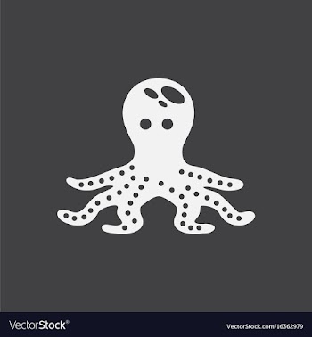 Octopus cartoon vector image
