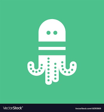 Octopus cartoon vector image