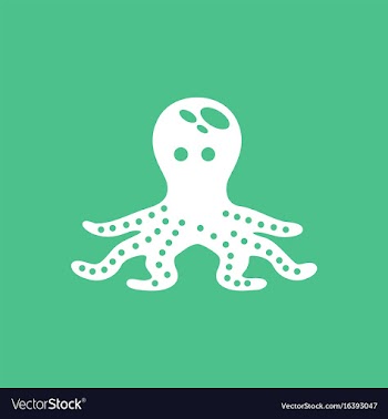 Octopus cartoon vector image
