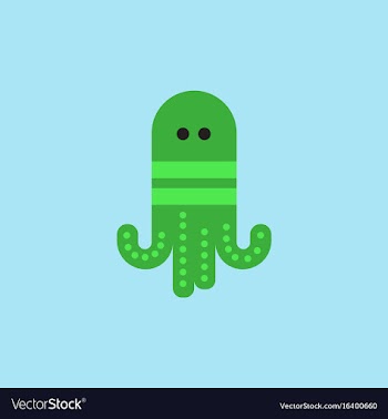 Octopus cartoon vector image