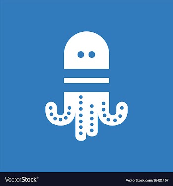 Octopus cartoon vector image