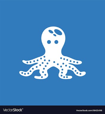 Octopus cartoon vector image