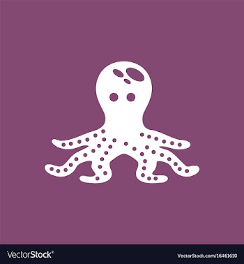 Octopus cartoon vector image