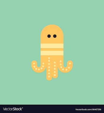 Octopus cartoon vector image