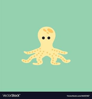 Octopus cartoon vector image