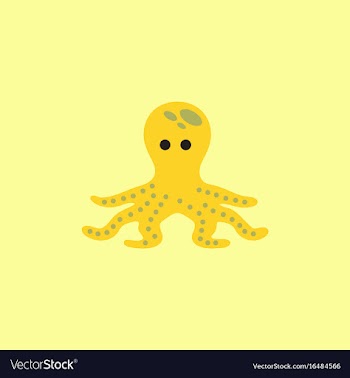 Octopus cartoon vector image