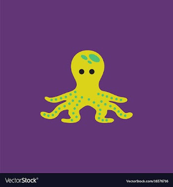 Octopus cartoon vector image