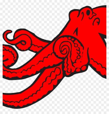 Octopus Clipart Red Octopus Clip Art At Clker Vector - Octopus Clip Art