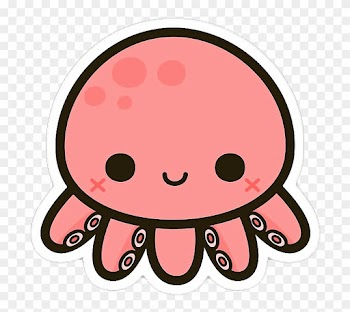 Octopus Cute Tentacles Pink Kawaii Smile Animal Nature - Maker's Mark