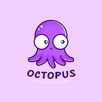 Octopus logo concept Free Vector