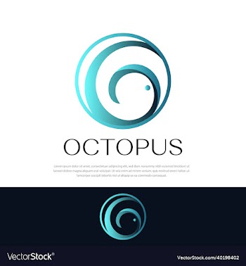 octopus logo premium design template