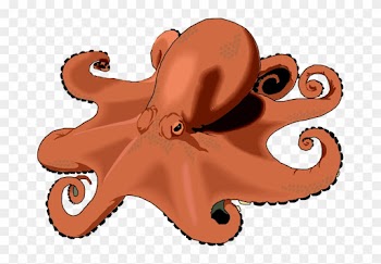 Octopus Ocean Clipart Sea Digital Clip Art Printable - Octopus