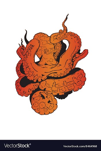 Octopus preview vector image