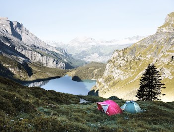 Oeschinen Lake, Kandersteg, Switzerland. Original | Free Photo - rawpixel