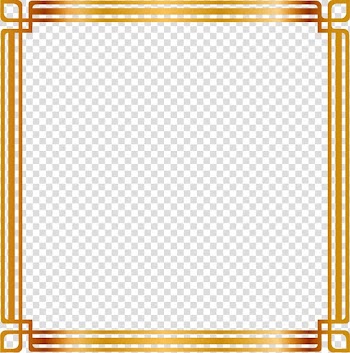 Of brown frame, frame Lampshade Illustration, painted gold frame transparent background PNG clipart