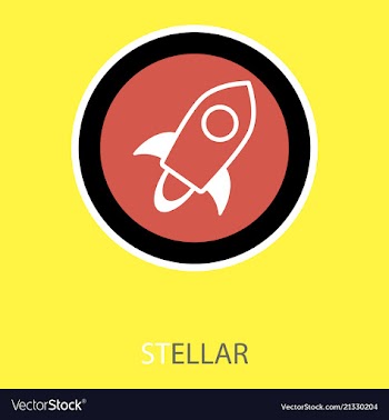Of stellar xlm cryptocurrency coin virtual money vector image