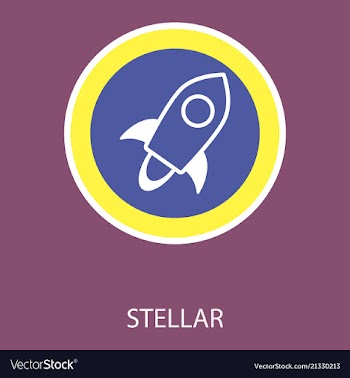 Of stellar xlm cryptocurrency coin virtual money vector image