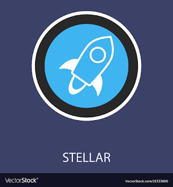 Of stellar xlm cryptocurrency coin virtual money vector image