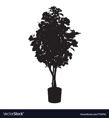  					Office and house beauty tree silhouette vector image														