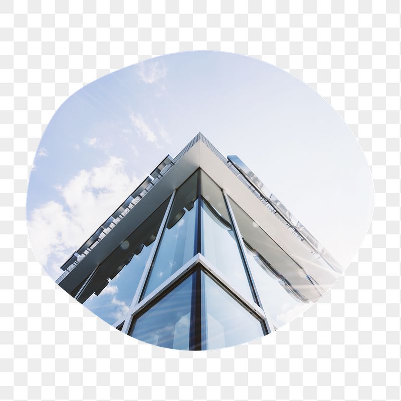 Office building png badge sticker, | Free PNG - rawpixel