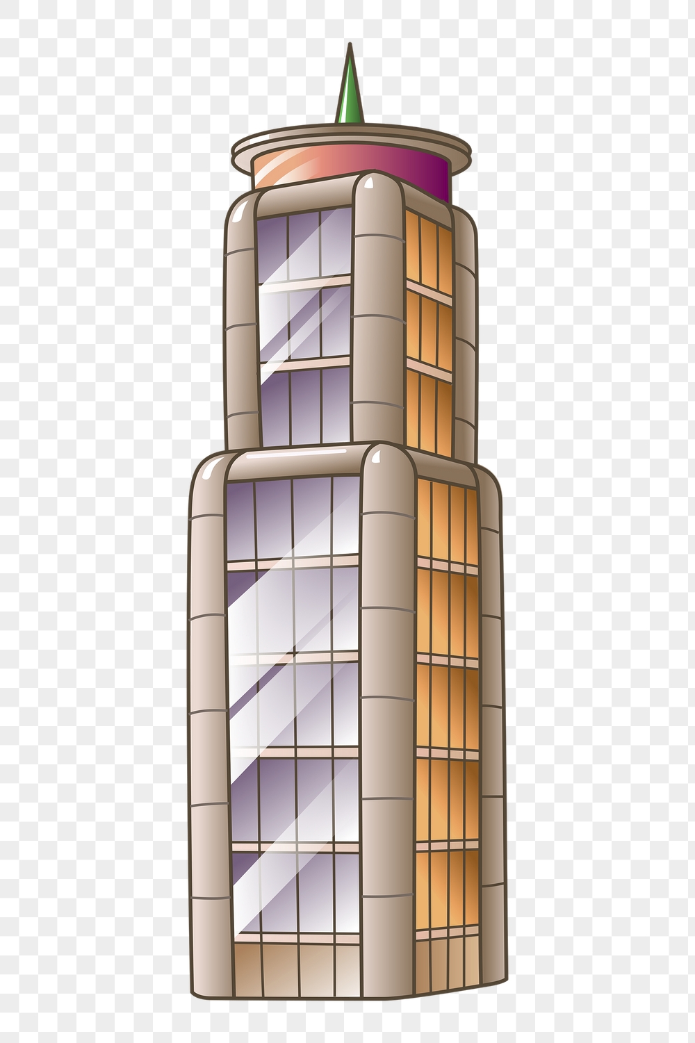 Office building png sticker, cartoon | Free PNG - rawpixel