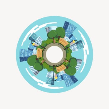 Office buildings clipart, abstract illustration | Free PSD - rawpixel