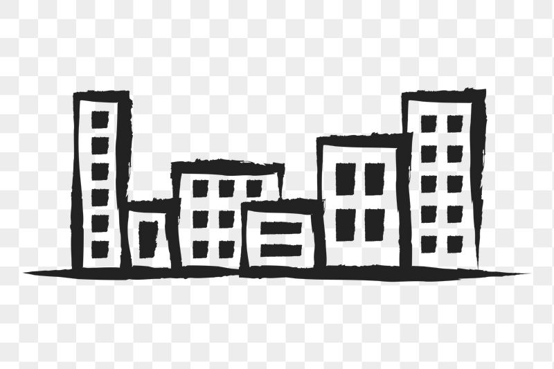 Office buildings png sticker, cute | Free PNG Illustration - rawpixel