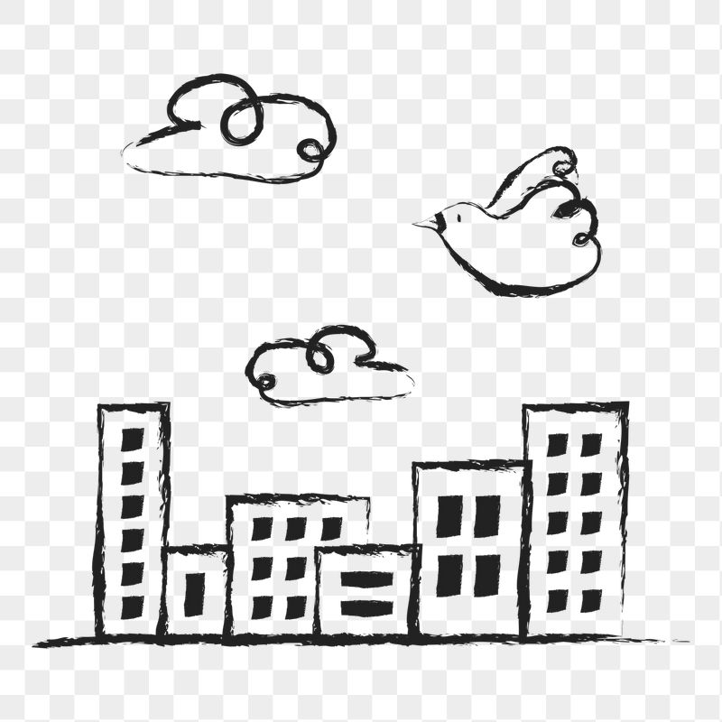 Office buildings png sticker, cute | Free PNG Illustration - rawpixel