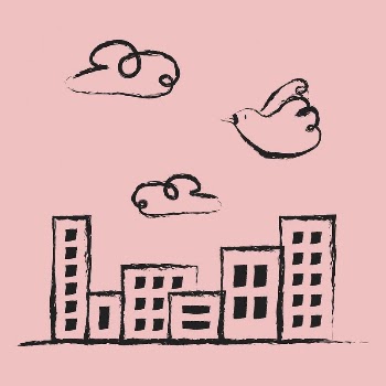 Office buildings sticker, cityscape doodle | Free PSD Illustration - rawpixel