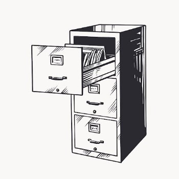 Office cabinet clipart, vintage furniture | Free Vector - rawpixel