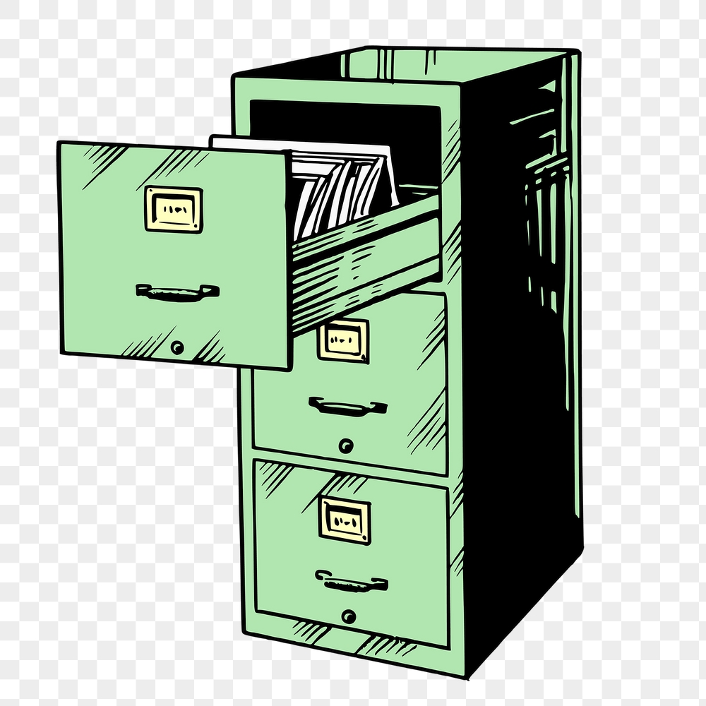 Office cabinet png sticker, furniture | Free PNG - rawpixel
