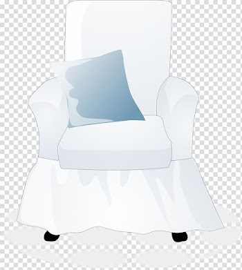 Office chair White, White sofa transparent background PNG clipart