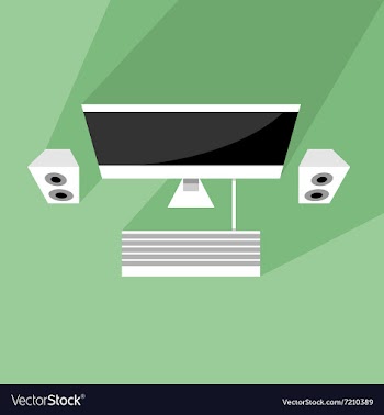 Office Desktop vector image