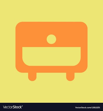 Office drawer vector image