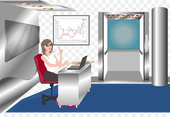 Office Furniture - Vector Business people 