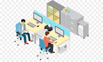 Office Illustration - Vector business office People 