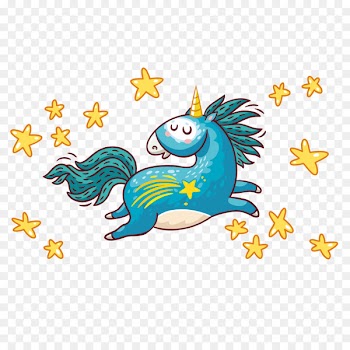 Office Labor Chia Information White-collar worker - Blue unicorn vector 