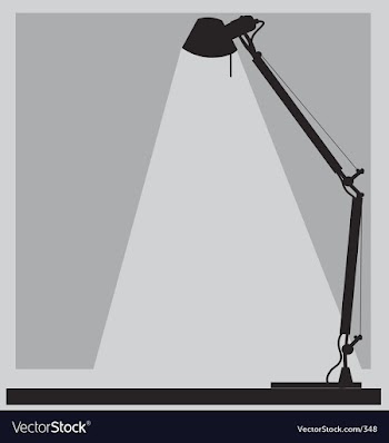 Office lamp vector image