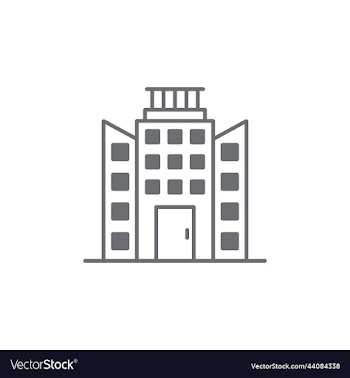 office or townhall building icon